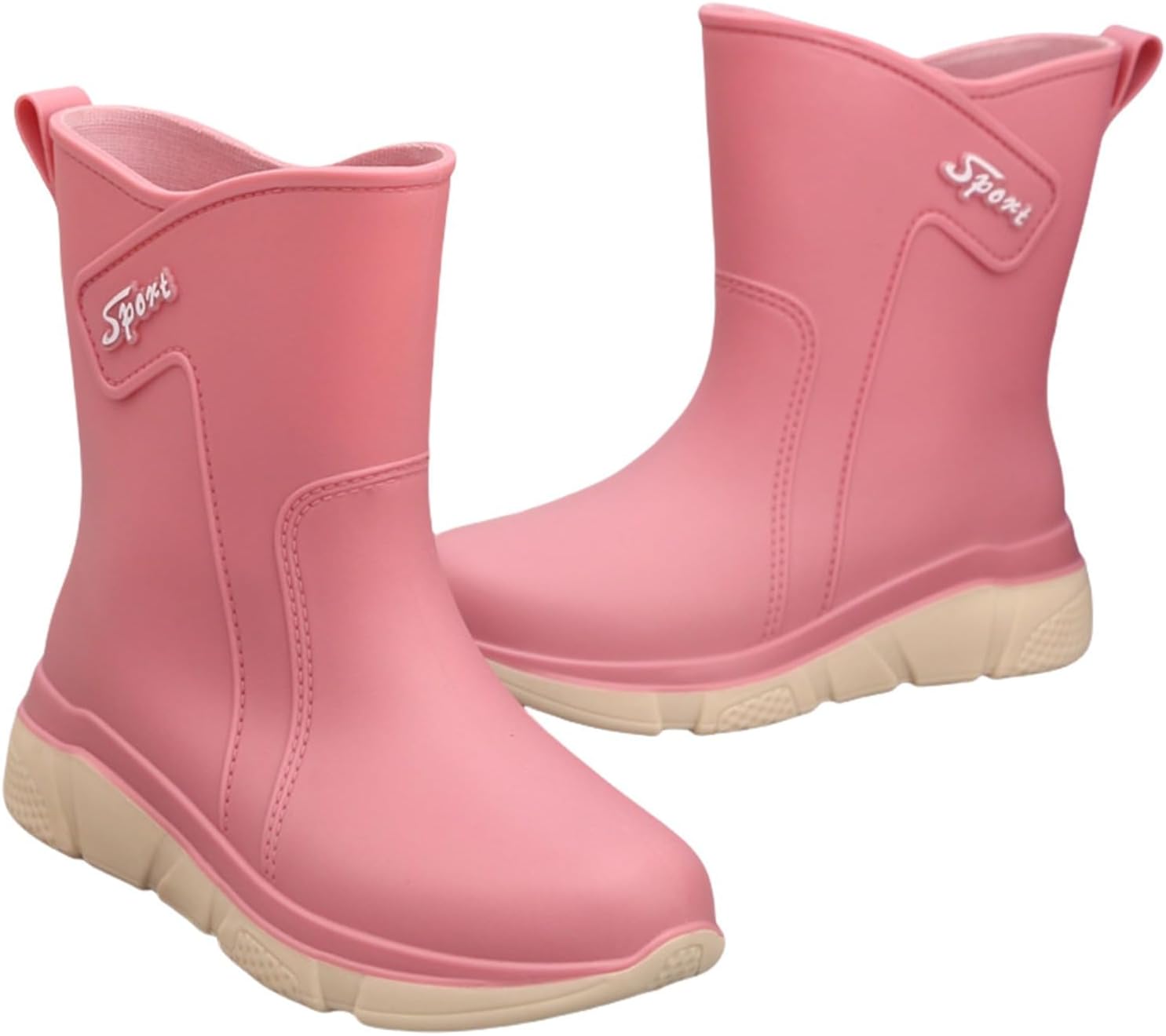 Женские милые резиновые сапоги водонепроницаемые, средние по голени, на платформе, садовые, охотничьи, противоскользящие, широкие, для улицы, садоводства, рыбалки и катания на лодке Generic, розовый
Женские милые резиновые сапоги водонепроницаемые, средние по голени, на платформе, садовые, охотничьи, противоскользящие, широкие, для улицы, садоводства, рыбалки и катания на лодке Generic, розовый