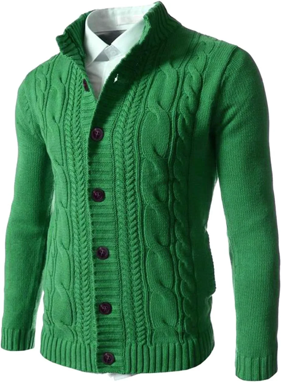 Мужской классический ретро кардиган с длинным рукавом и воротником стойкой RINZON
Мужской классический ретро кардиган с длинным рукавом и воротником стойкой RINZON