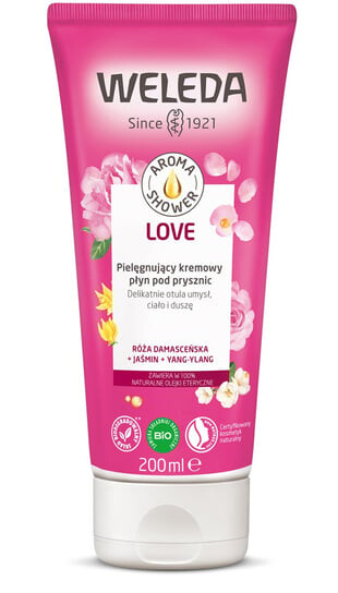 Кремовая жидкость для душа, 200 мл Weleda Aroma Shower Love
Кремовая жидкость для душа, 200 мл Weleda Aroma Shower Love