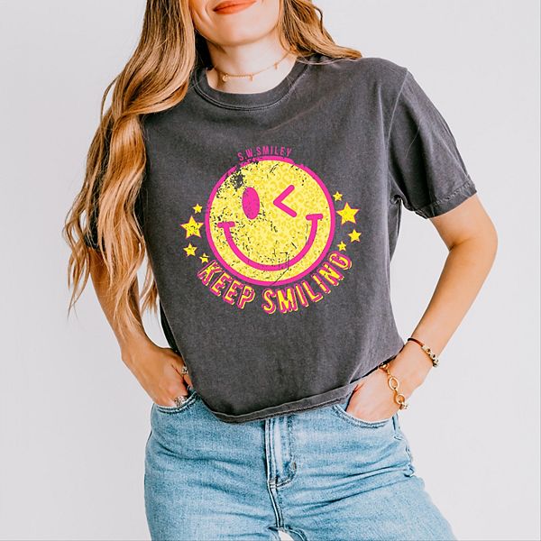Футболка SWSmiley keep smiling happy face boxy crop top Simply Sage Market, Pepper
Футболка SWSmiley keep smiling happy face boxy crop top Simply Sage Market, Pepper