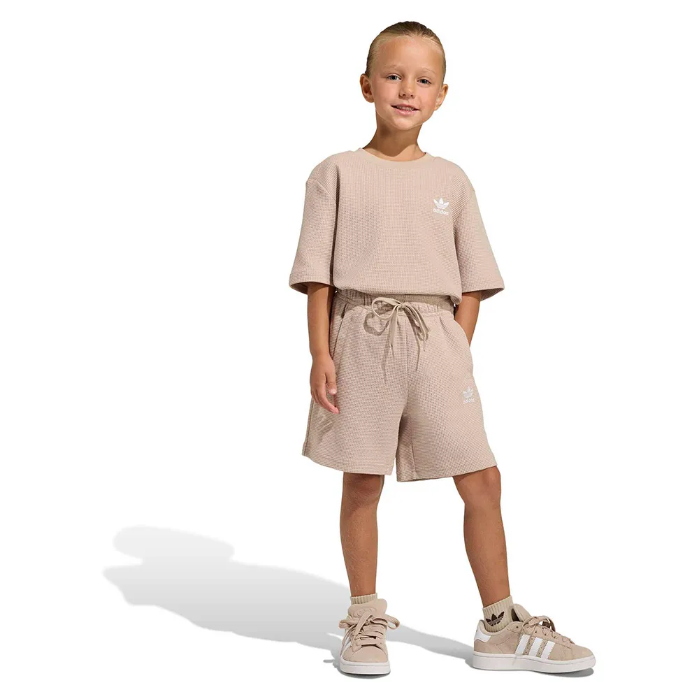 Комплект adidas Originals Loose Waffle Short T-shirt, бежевый
Комплект adidas Originals Loose Waffle Short T-shirt, бежевый