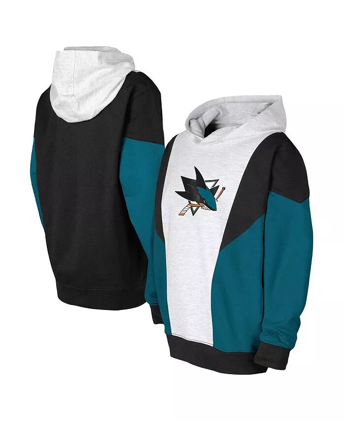 Толстовка с капюшоном из флиса для больших мальчиков и девочек, пепельно-черная, San Jose Sharks Champion League Outerstuff
Толстовка с капюшоном из флиса для больших мальчиков и девочек, пепельно-черная, San Jose Sharks Champion League Outerstuff