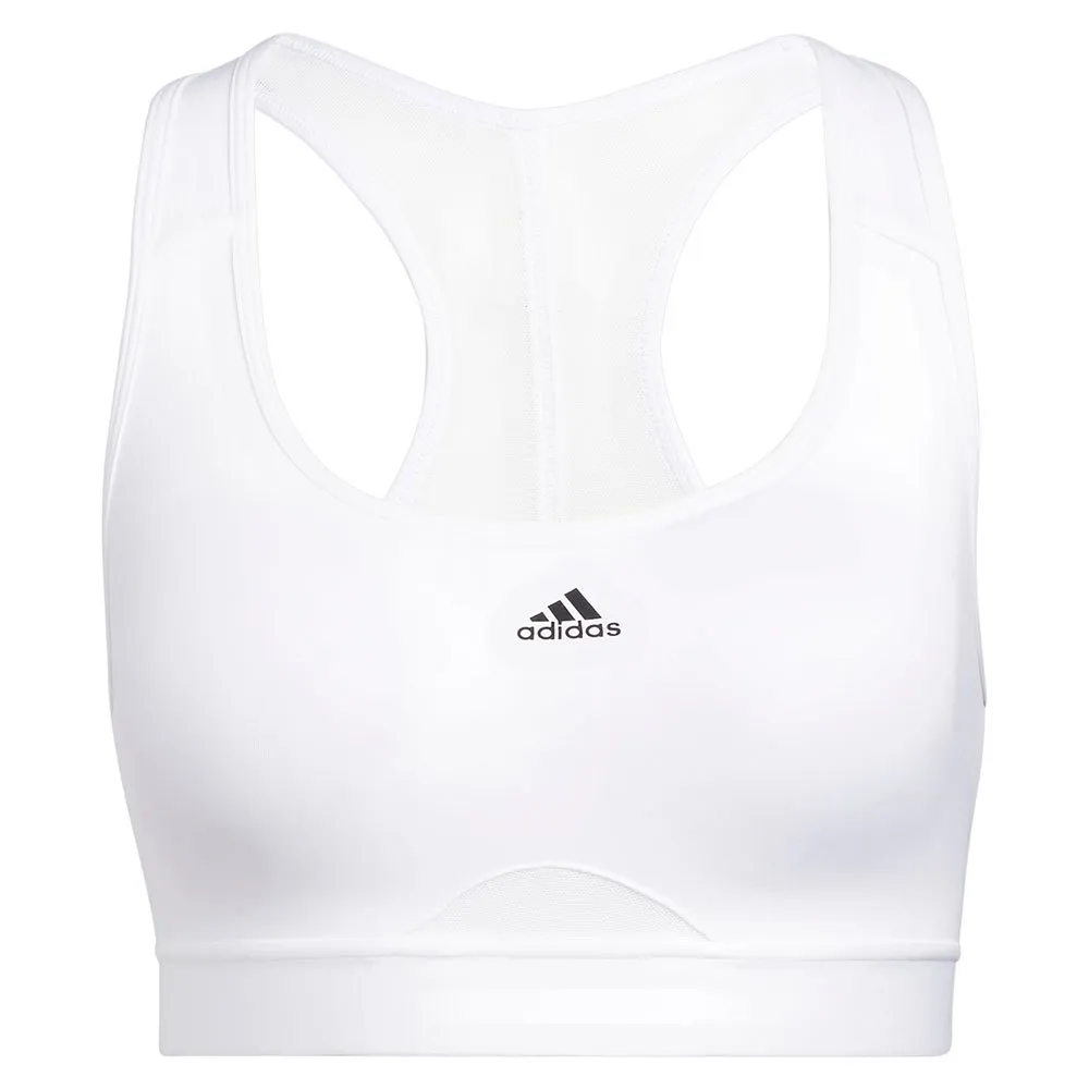 Спортивный бюстгальтер adidas Power MS PD sports bra, белый 
Спортивный бюстгальтер adidas Power MS PD sports bra, белый