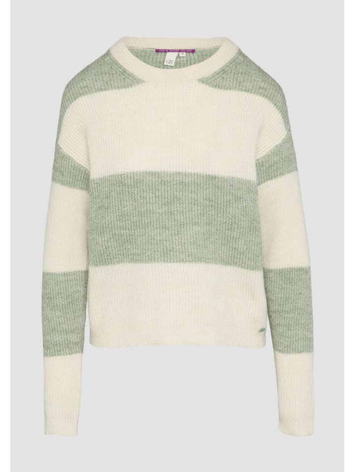 Вязаный свитер в цвете 72G0_sage green QS
Вязаный свитер в цвете 72G0_sage green QS