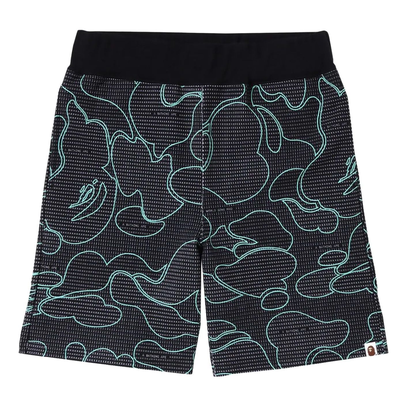 Спортивные шорты A Bathing Ape Text Code Camo, цвет «черный»
Спортивные шорты A Bathing Ape Text Code Camo, цвет «черный»