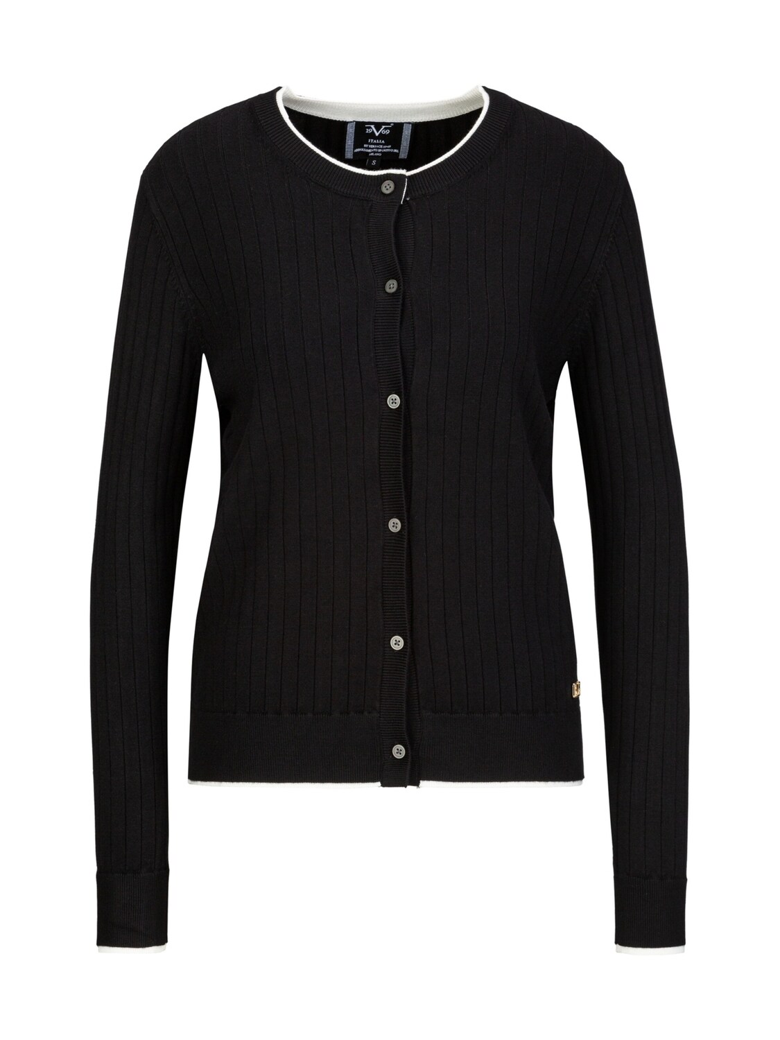 19V69 ITALIA Вязаный кардиган 'Caro' в черном цвете
19V69 ITALIA Вязаный кардиган 'Caro' в черном цвете