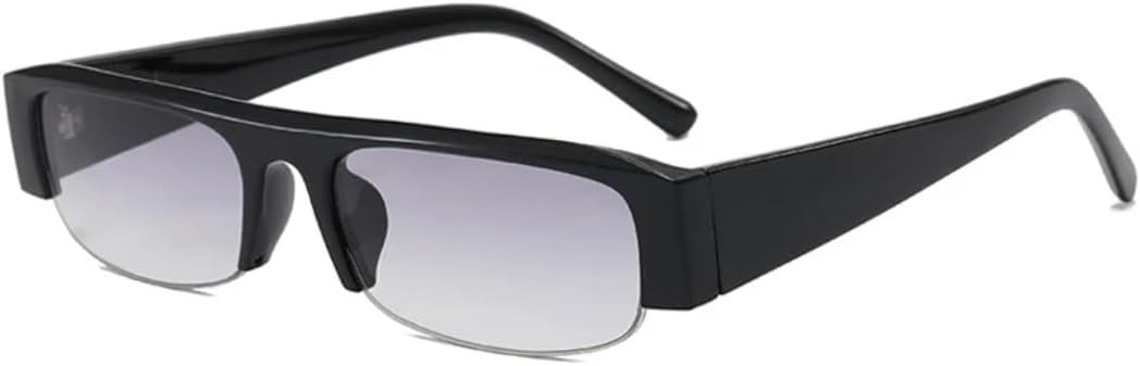 Винтажные маленькие прямоугольные солнцезащитные очки для женщин, защита от УФ-излучения UV400, модные очки для мужчин в полуободковой оправе TVTBBVV, Black Gray Gradient
Винтажные маленькие прямоугольные солнцезащитные очки для женщин, защита от УФ-излучения UV400, модные очки для мужчин в полуободковой оправе TVTBBVV, Black Gray Gradient