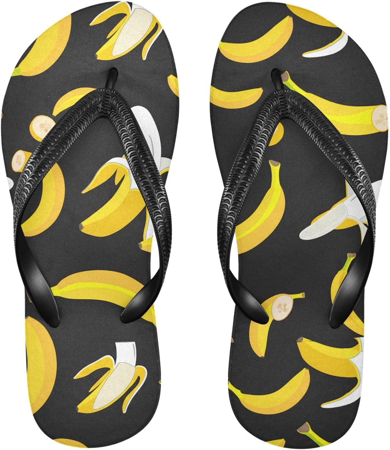 Банановые флип-флопы для пляжа, босоножки с резиновой подошвой, нескользящие летние шлепанцы для женщин и мужчин Sinestour, черный
Банановые флип-флопы для пляжа, босоножки с резиновой подошвой, нескользящие летние шлепанцы для женщин и мужчин Sinestour, черный