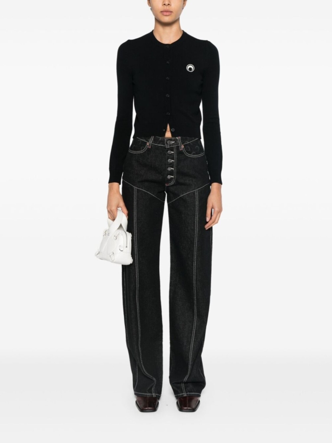 Marine Serre кардиган Core Knit, черный
Marine Serre кардиган Core Knit, черный