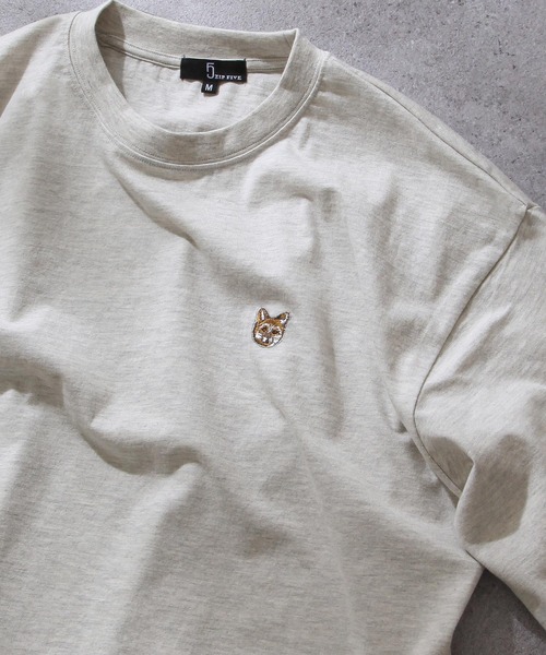 Футболка с вышивкой животных, 100% хлопок, свободный крой, унисекс ZIP FIVE, цвет слоновая кость
Футболка с вышивкой животных, 100% хлопок, свободный крой, унисекс ZIP FIVE, цвет слоновая кость