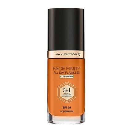 Max Factor Facefinity 3 в 1 жидкая тональная основа All Day Flawless с SPF 20, 30 мл, 92 корицы
Max Factor Facefinity 3 в 1 жидкая тональная основа All Day Flawless с SPF 20, 30 мл, 92 корицы