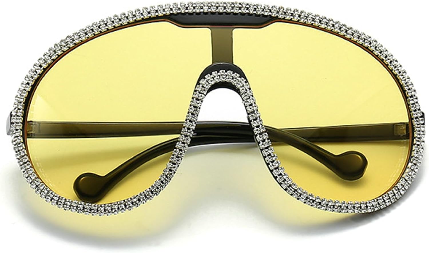 Крупные цельные солнцезащитные очки для женщин и мужчин, модные винтажные солнцезащитные очки в стиле панк, большие очки с защитой от УФ-излучения UV400 mincl, Diamond&yellow
Крупные цельные солнцезащитные очки для женщин и мужчин, модные винтажные солнцезащитные очки в стиле панк, большие очки с защитой от УФ-излучения UV400 mincl, Diamond&yellow