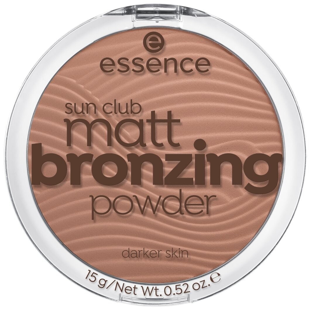 Бронзер sun club matt bronzing powder Essence, 02 - sunny, вес 15 гр.
Бронзер sun club matt bronzing powder Essence, 02 - sunny, вес 15 гр.
