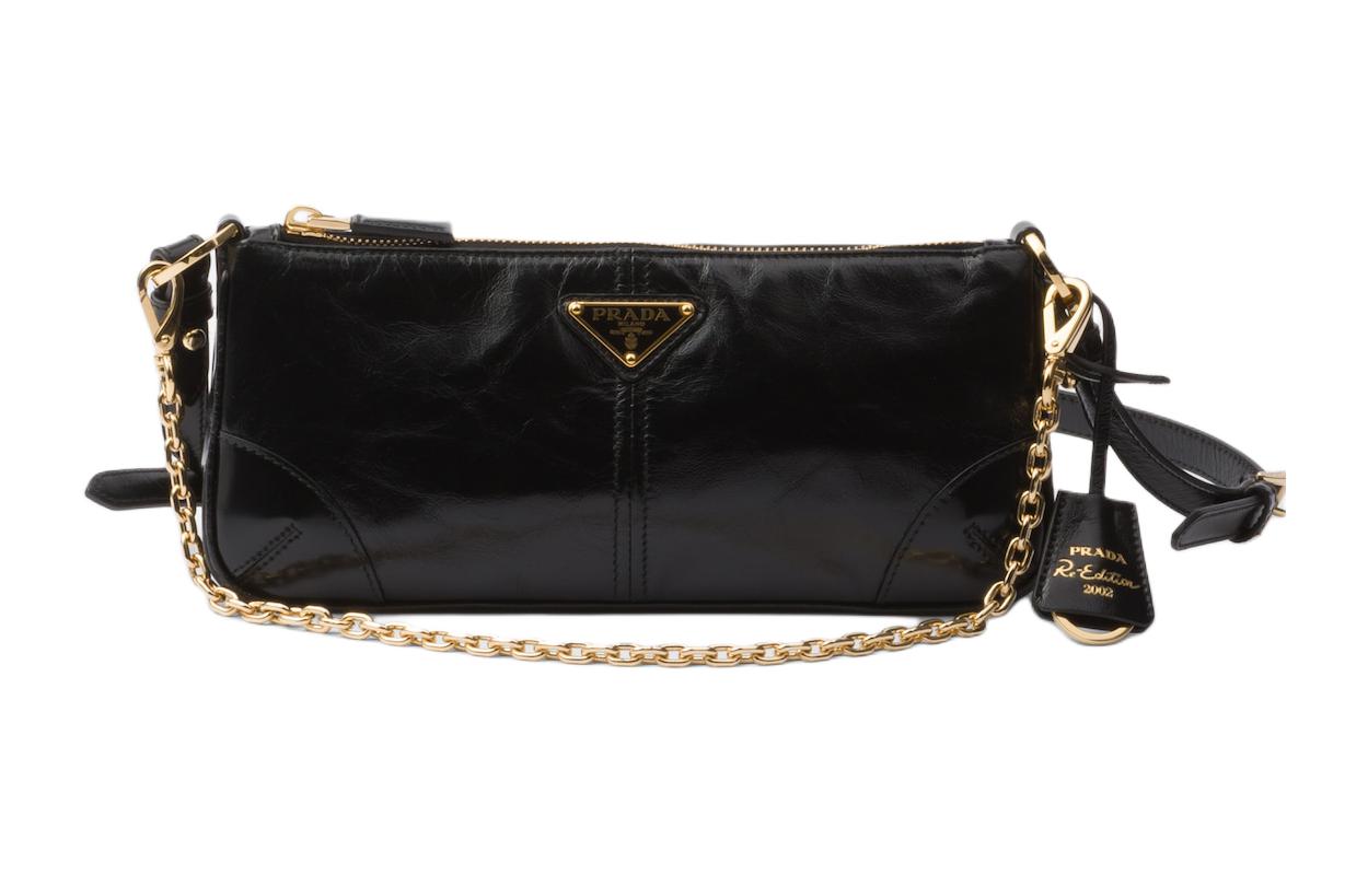 Re Edition Кожаная сумка через плечо, Средняя женская черная PRADA
Re Edition Кожаная сумка через плечо, Средняя женская черная PRADA