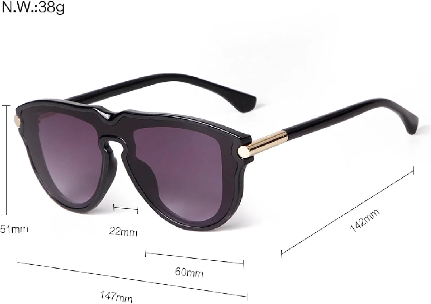 Модные солнцезащитные очки для женщин и мужчин, пилотские, увеличенного размера, с градиентной защитой UV400, черные, для активного отдыха, подарок WNCKSQ, C5
Модные солнцезащитные очки для женщин и мужчин, пилотские, увеличенного размера, с градиентной защитой UV400, черные, для активного отдыха, подарок WNCKSQ, C5