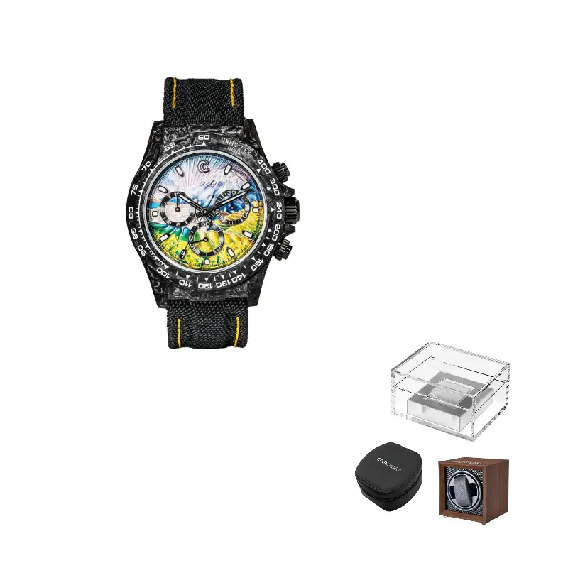 CRONUSART Klos Daytona Автоматический механический механизм Часы на холщовом ремешке Мужские часы Белый циферблат
CRONUSART Klos Daytona Автоматический механический механизм Часы на холщовом ремешке Мужские часы Белый циферблат
