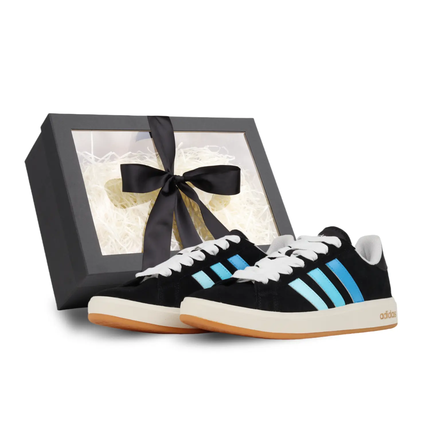 Adidas Мужские кроссовки для скейтборда Grand Court Base 00s Arctic Step с противоскользящей подошвой, низкие, черные, в комплекте с коробкой
Adidas Мужские кроссовки для скейтборда Grand Court Base 00s Arctic Step с противоскользящей подошвой, низкие, черные, в комплекте с коробкой