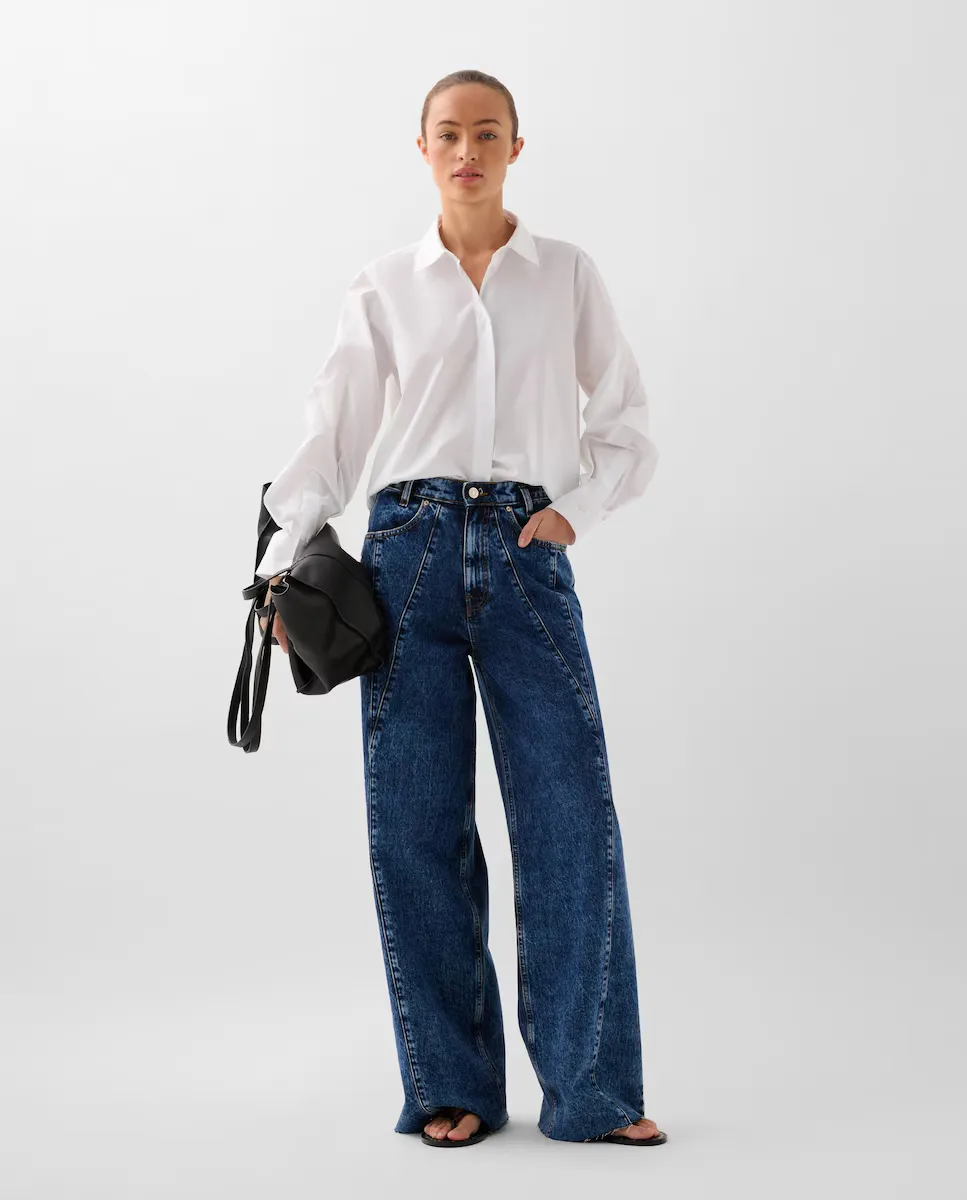 Женская рубашка из хлопка обычного кроя Scalpers, белый
Женская рубашка из хлопка обычного кроя Scalpers, белый