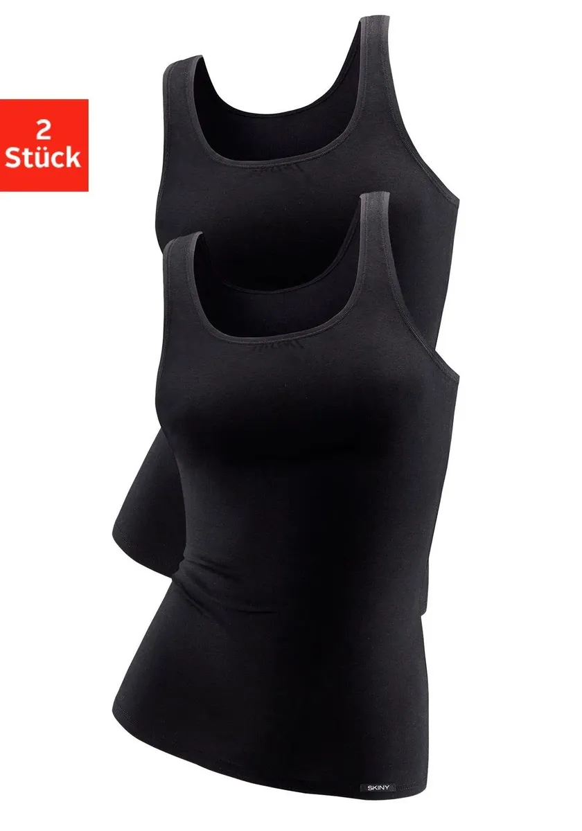 Узкая нижняя рубашка (2 шт. в упаковке) с небольшой тканой этикеткой на подоле Skiny, черный
Узкая нижняя рубашка (2 шт. в упаковке) с небольшой тканой этикеткой на подоле Skiny, черный