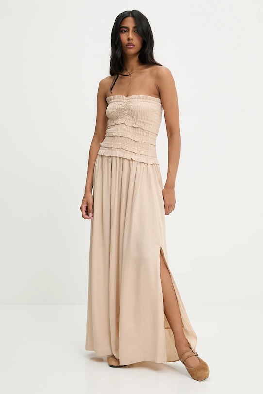 Платье с льняной тканью Answear.Lab, коричневый
Платье с льняной тканью Answear.Lab, коричневый