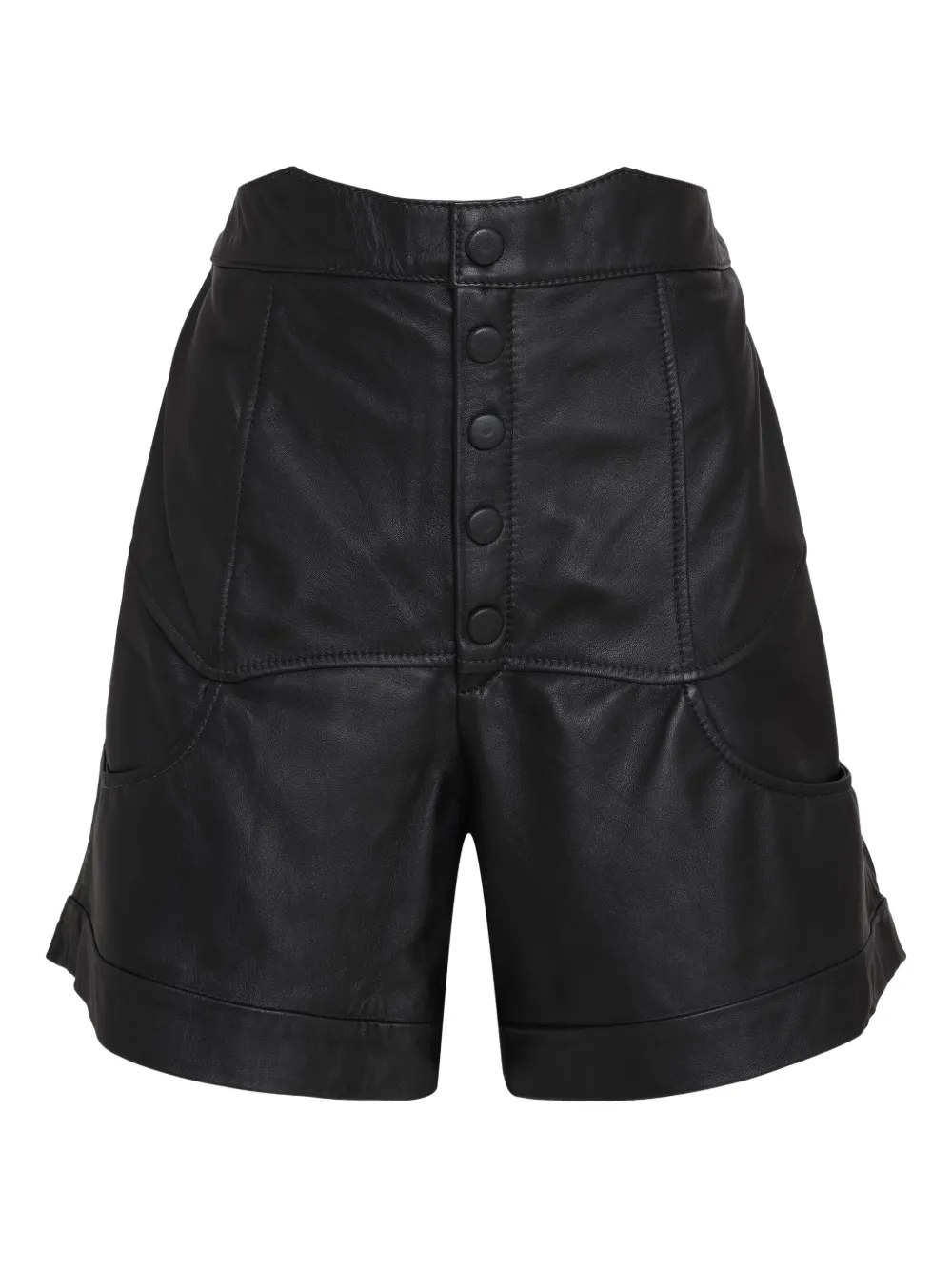 Кожаные шорты с завышенной талией Olympiah, черный
Кожаные шорты с завышенной талией Olympiah, черный