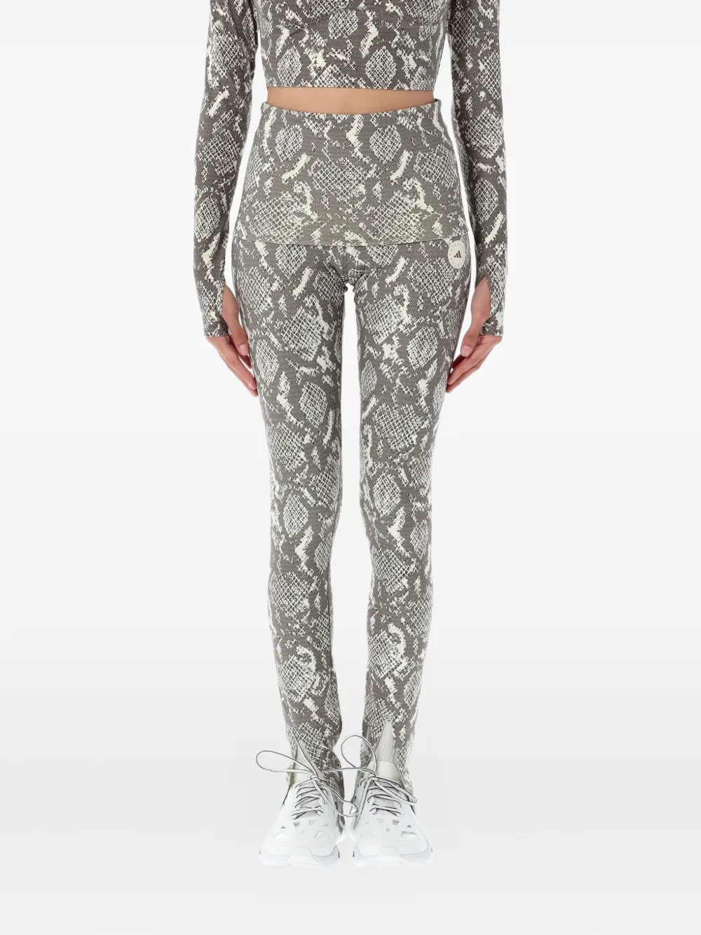Леггинсы со змеиным принтом Adidas by Stella McCartney, серый
Леггинсы со змеиным принтом Adidas by Stella McCartney, серый