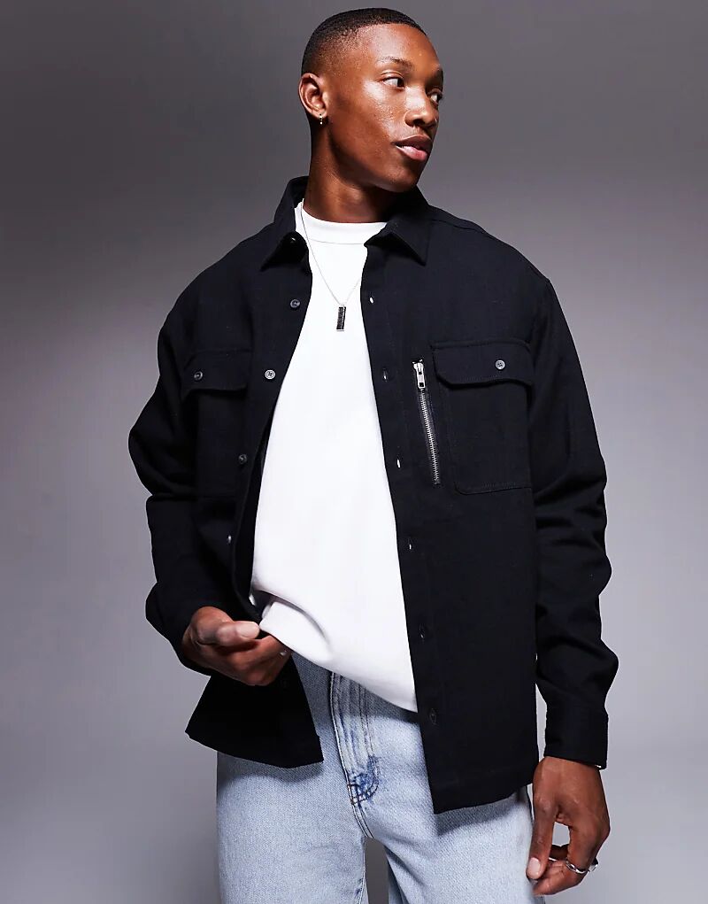 Свободная рубашка свободного кроя с накладными карманами черного цвета ASOS DESIGN
Свободная рубашка свободного кроя с накладными карманами черного цвета ASOS DESIGN