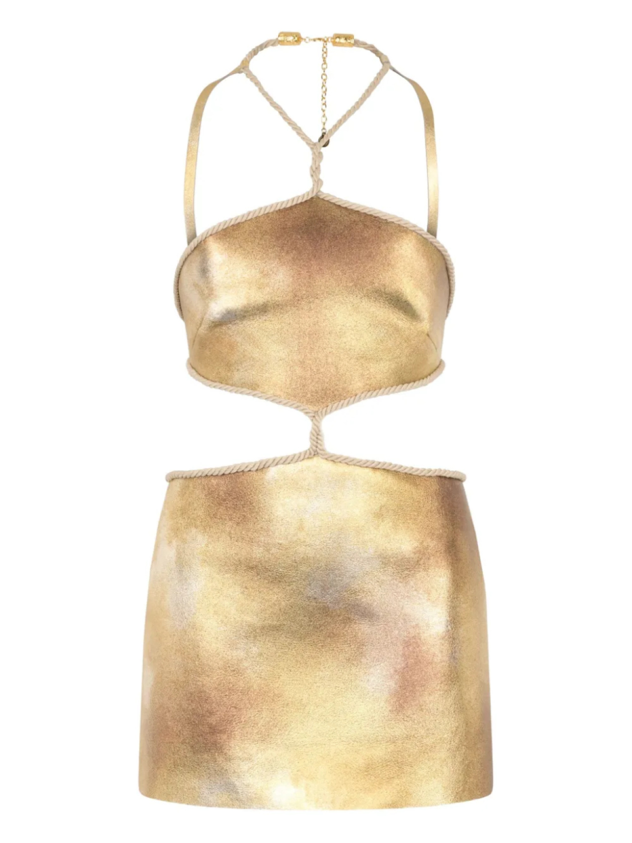 Платье мини с вырезами Roberto Cavalli, золотой
Платье мини с вырезами Roberto Cavalli, золотой