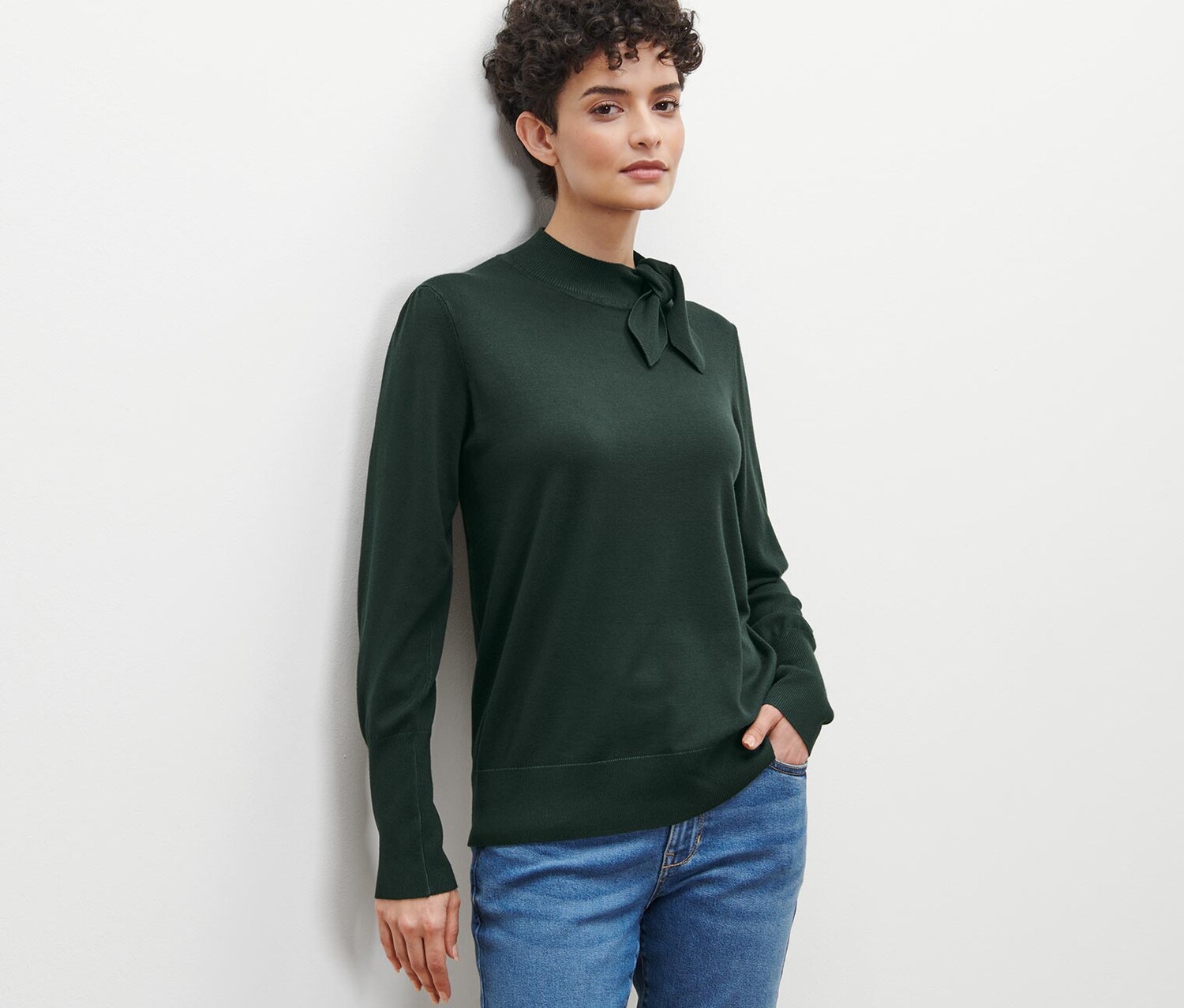 Свитер тонкой вязки с бантом Tchibo, темно-зеленый
Свитер тонкой вязки с бантом Tchibo, темно-зеленый