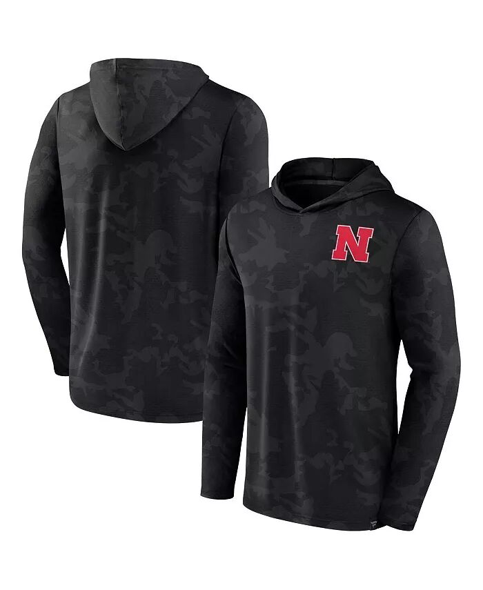 Мужская черная футболка с капюшоном Nebraska Huskers Camo с длинным рукавом Fanatics
Мужская черная футболка с капюшоном Nebraska Huskers Camo с длинным рукавом Fanatics