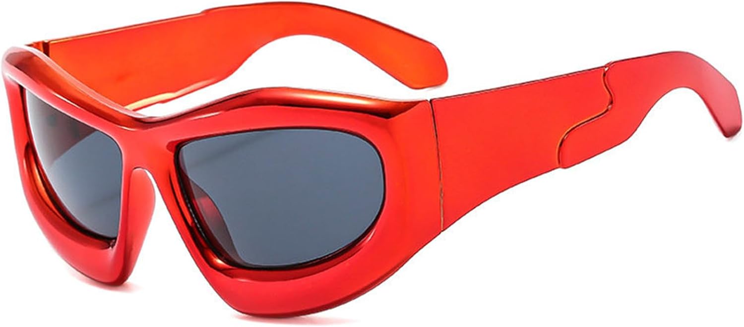 Willochra Модные нестандартные панк-солнцезащитные очки для женщин и мужчин, для активного отдыха, велоспорта, прямоугольные солнцезащитные очки, стиль Y2K, хип-хоп, Red
Willochra Модные нестандартные панк-солнцезащитные очки для женщин и мужчин, для активного отдыха, велоспорта, прямоугольные солнцезащитные очки, стиль Y2K, хип-хоп, Red