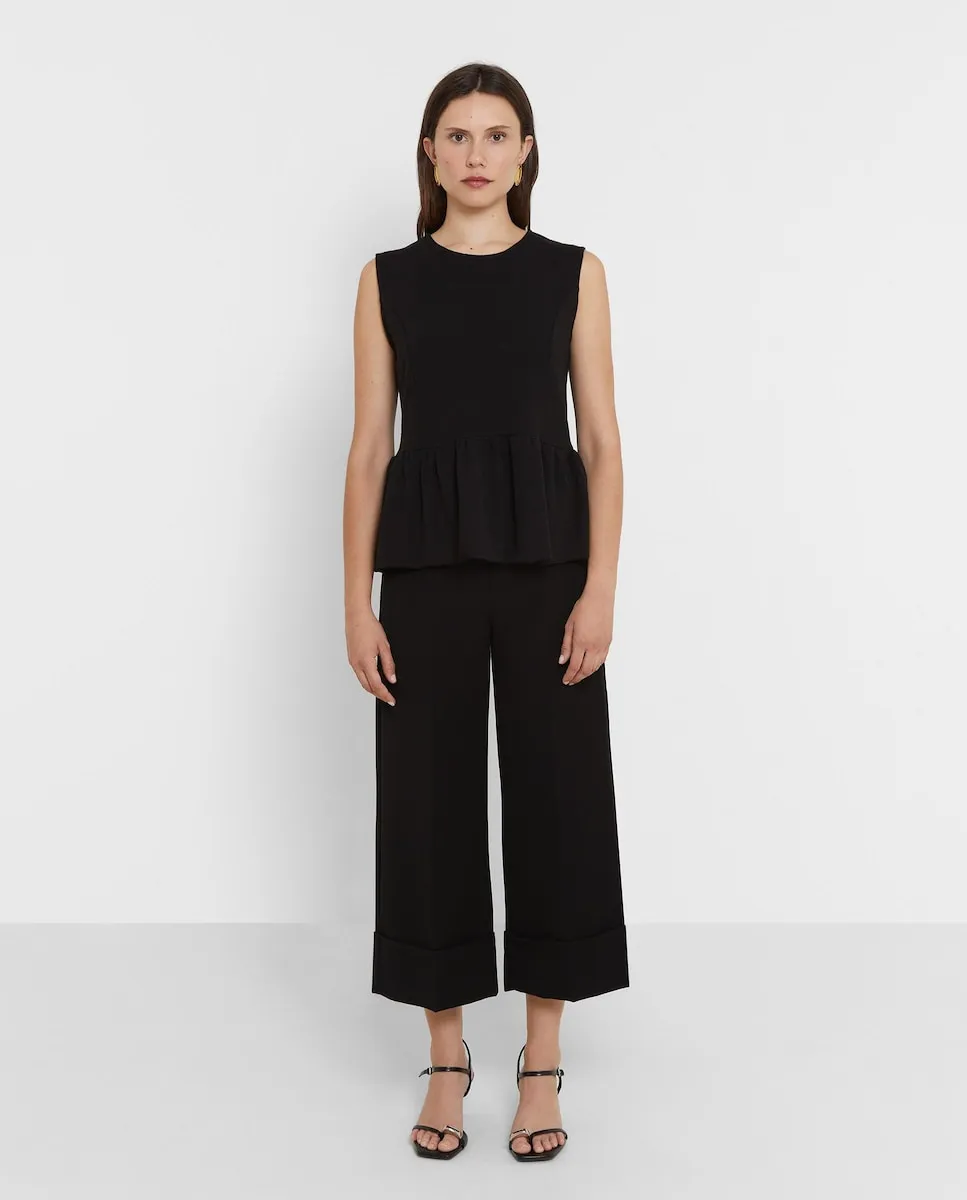 Женский топ пеплум без рукавов Trucco, черный
Женский топ пеплум без рукавов Trucco, черный