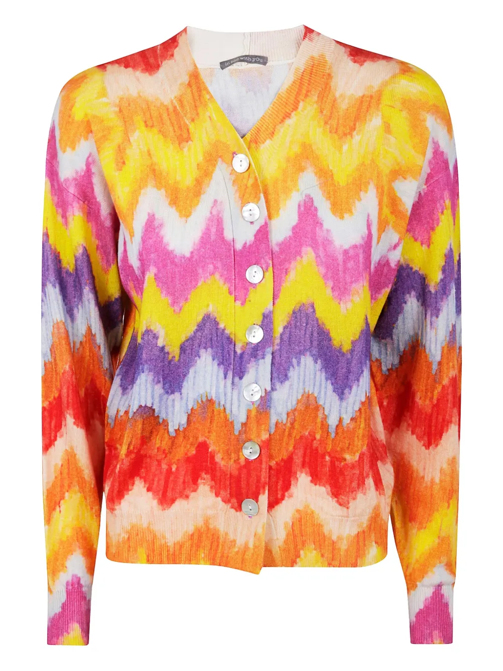 Кардиган из шерсти с абстрактным принтом IN BED WITH YOU, желтый
Кардиган из шерсти с абстрактным принтом IN BED WITH YOU, желтый