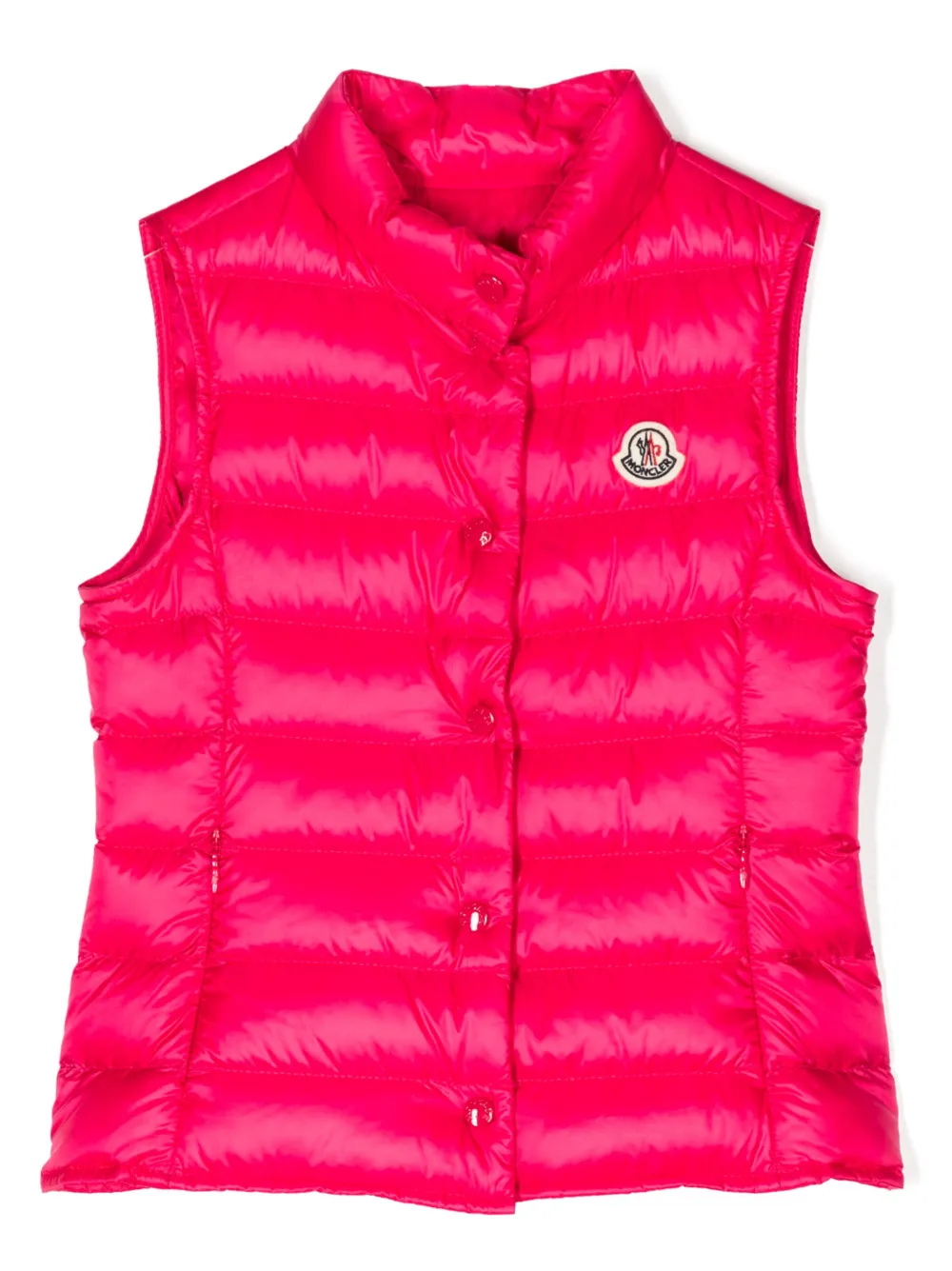 Дутый жилет с нашивкой-логотипом Moncler Enfant, розовый
Дутый жилет с нашивкой-логотипом Moncler Enfant, розовый