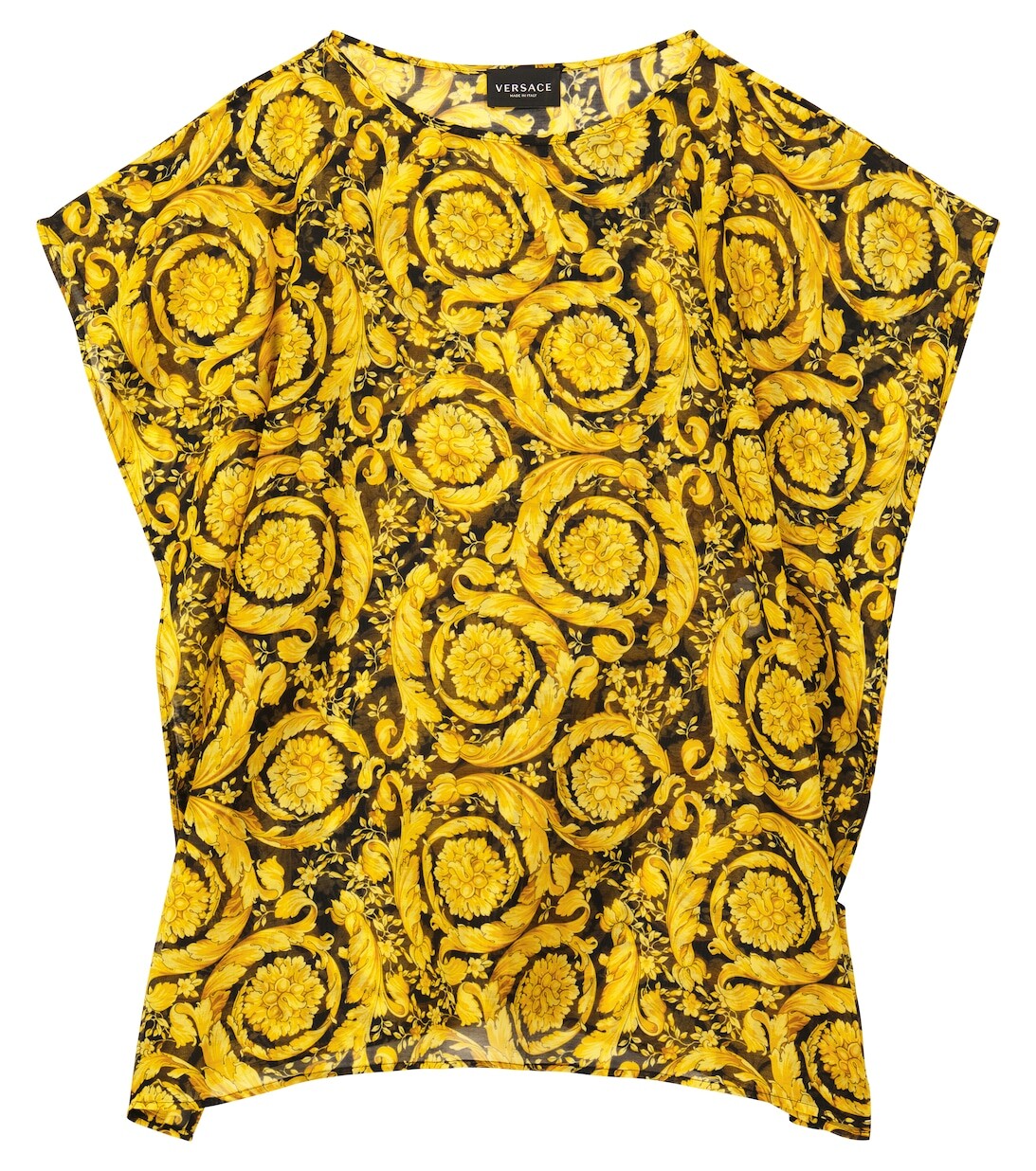 Кафтан из хлопка и шелка с принтом в стиле барокко Versace, разноцветный
Кафтан из хлопка и шелка с принтом в стиле барокко Versace, разноцветный