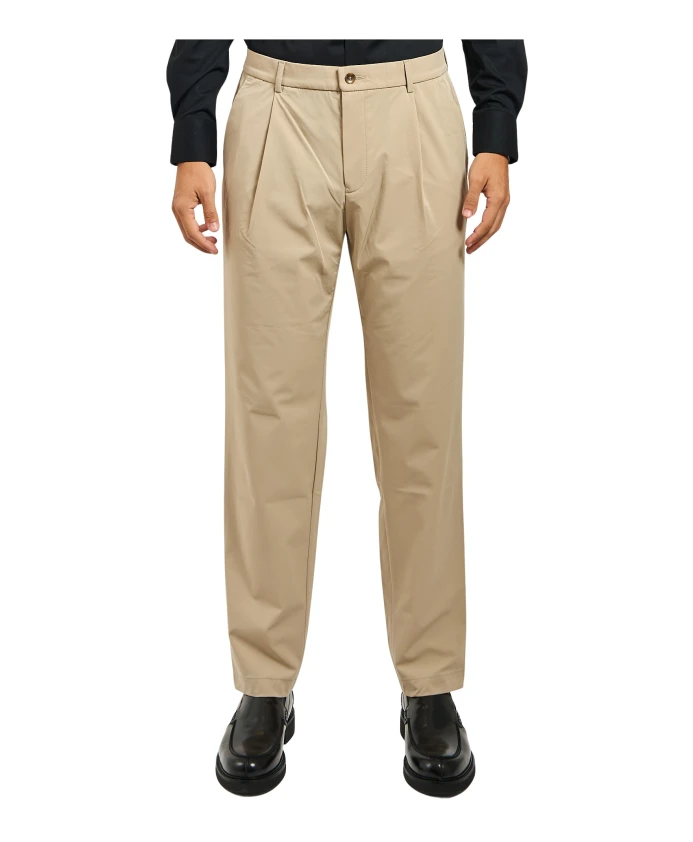 Бежевые брюки со складками и карманами Bugatti, бежевый
Бежевые брюки со складками и карманами Bugatti, бежевый