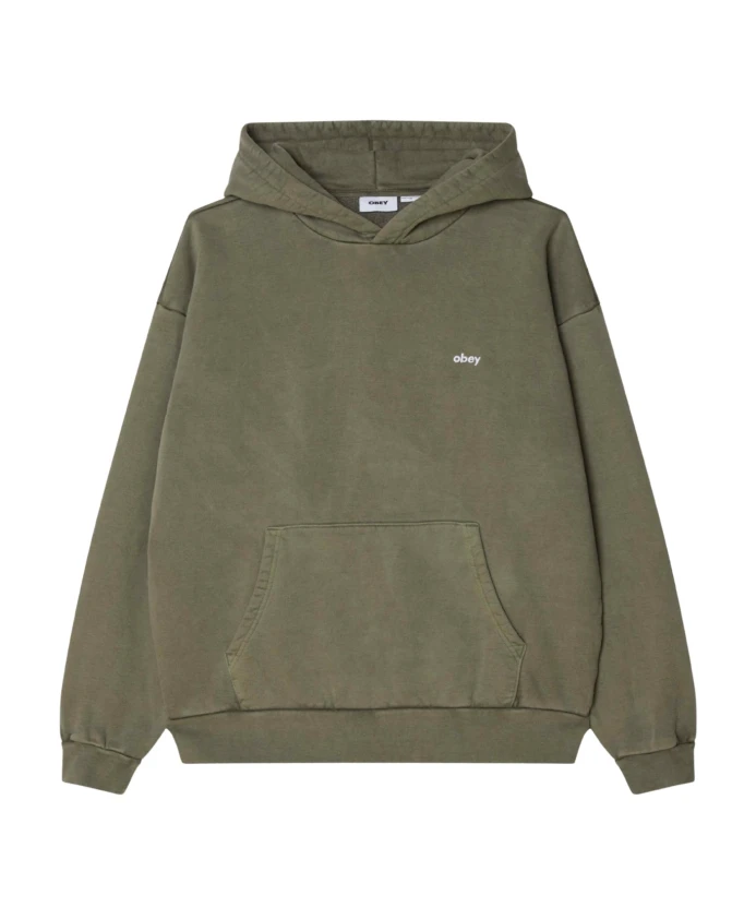 Худи с пигментом, написанным строчными буквами Obey, зеленый
Худи с пигментом, написанным строчными буквами Obey, зеленый