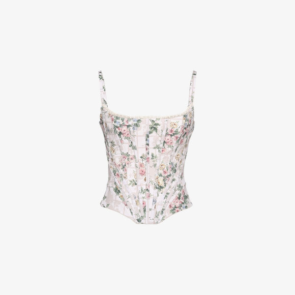 Топ корсетный House Of Cb Cadie с принтом, белый
Топ корсетный House Of Cb Cadie с принтом, белый