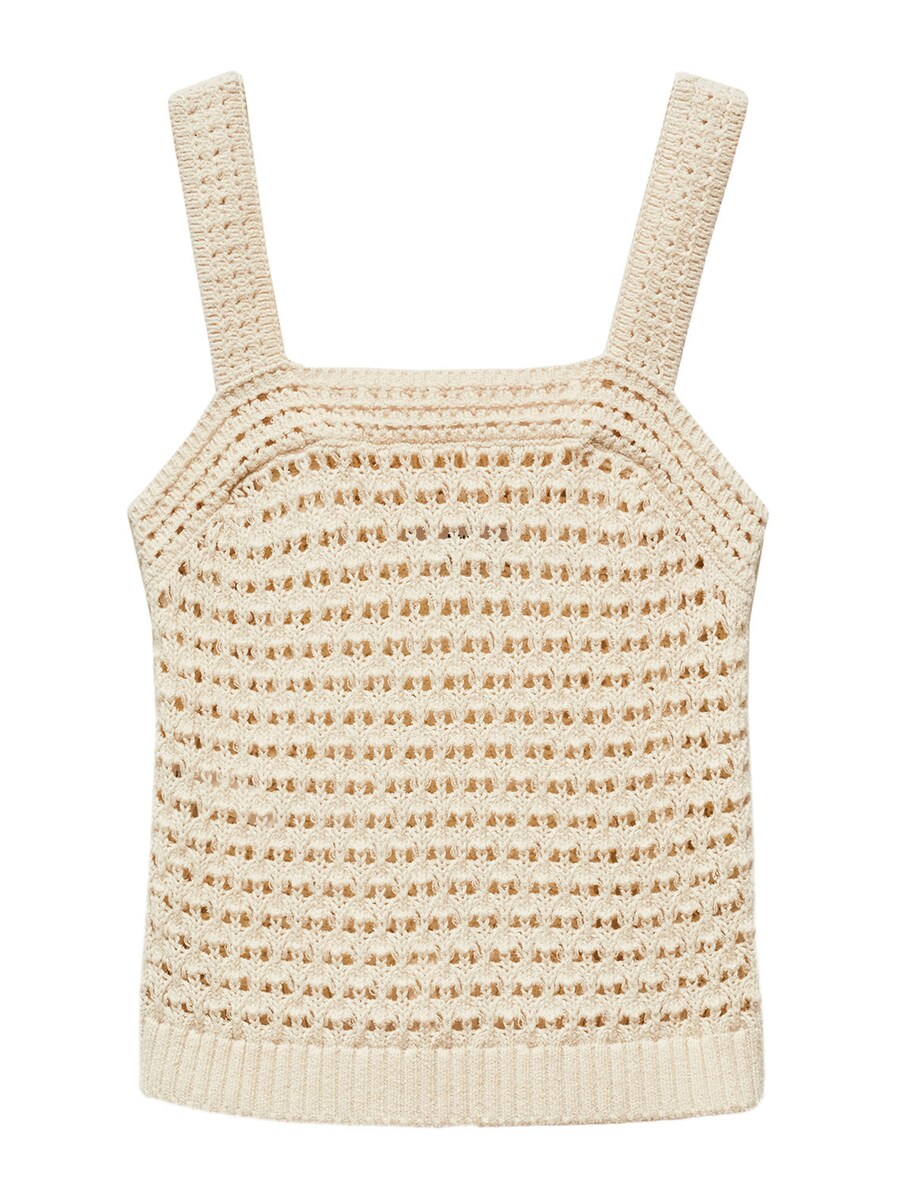 Вязаный топ MANGO CUADRI, кремовый
Вязаный топ MANGO CUADRI, кремовый