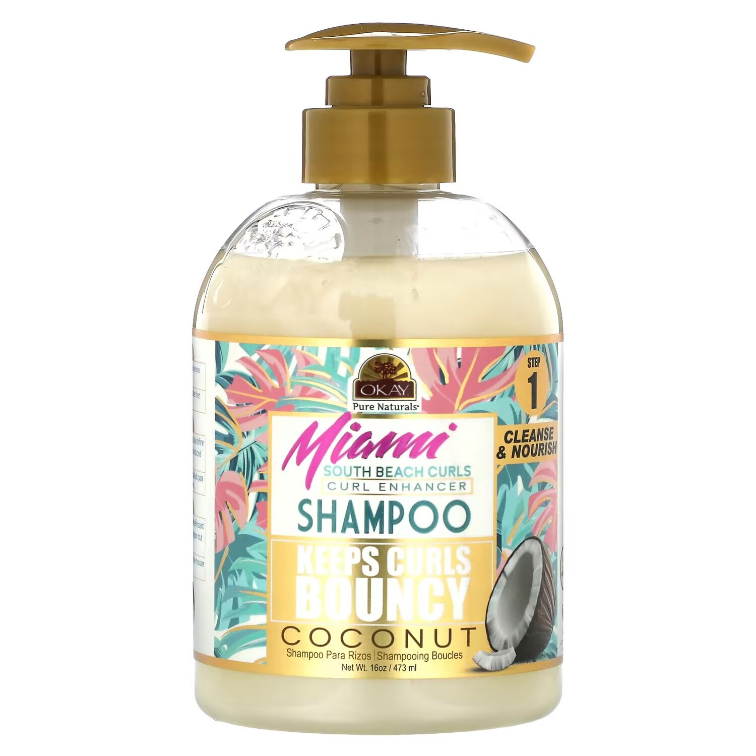 OK Pure Naturals, Кудри Майами Саут-Бич, шампунь для улучшения локонов, кокос, 16 унций (473 мл) Okay Pure Naturals
OK Pure Naturals, Кудри Майами Саут-Бич, шампунь для улучшения локонов, кокос, 16 унций (473 мл) Okay Pure Naturals