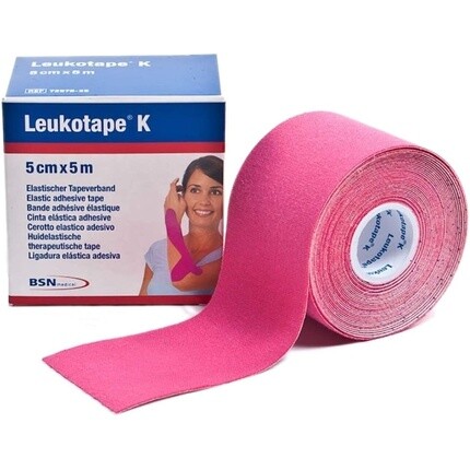 Лейкотейп К Розовый 5см х 5м Leukotape 
Лейкотейп К Розовый 5см х 5м Leukotape