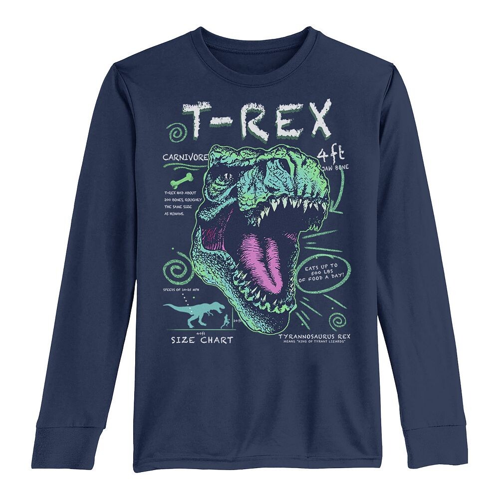 Футболка с длинными рукавами и текстовым плакатом с динозавром T-Rex для мальчиков 8–20 лет Licensed Character, темно-синий
Футболка с длинными рукавами и текстовым плакатом с динозавром T-Rex для мальчиков 8–20 лет Licensed Character, темно-синий