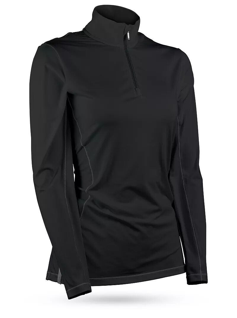Женский пуловер для гольфа Sun Mountain второго слоя, черный
Женский пуловер для гольфа Sun Mountain второго слоя, черный