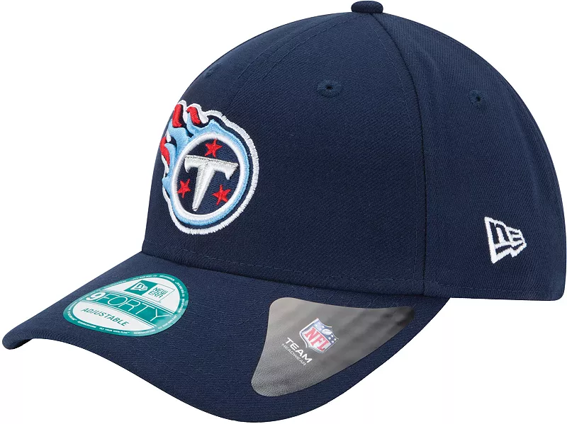 Регулируемая темно-синяя кепка New Era для взрослых Tennessee Titans League 9Forty
Регулируемая темно-синяя кепка New Era для взрослых Tennessee Titans League 9Forty