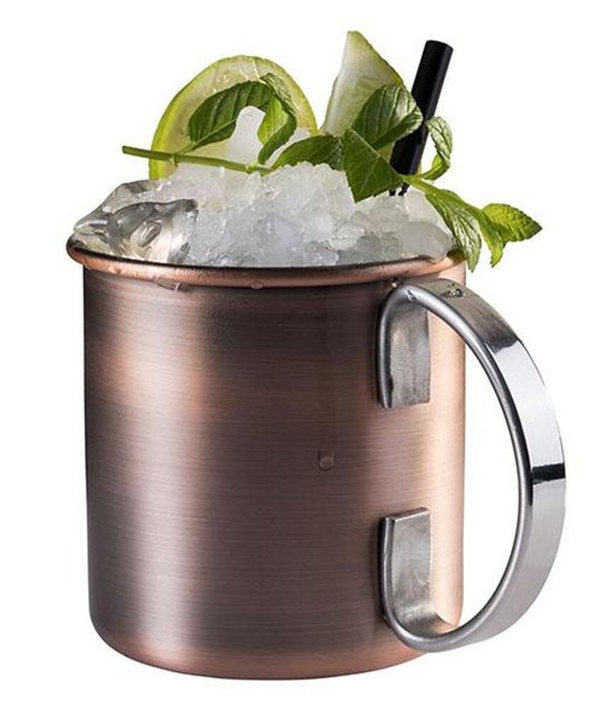Кружка для коктейля MOSCOW MULE из нержавеющей стали с имитацией старинной меди. Емкость: 0,45 литра APS, медь
Кружка для коктейля MOSCOW MULE из нержавеющей стали с имитацией старинной меди. Емкость: 0,45 литра APS, медь