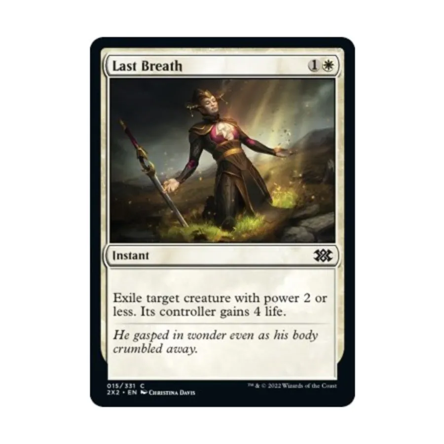 CCG Последний вздох (С), MTG - Double Masters 2022
CCG Последний вздох (С), MTG - Double Masters 2022
