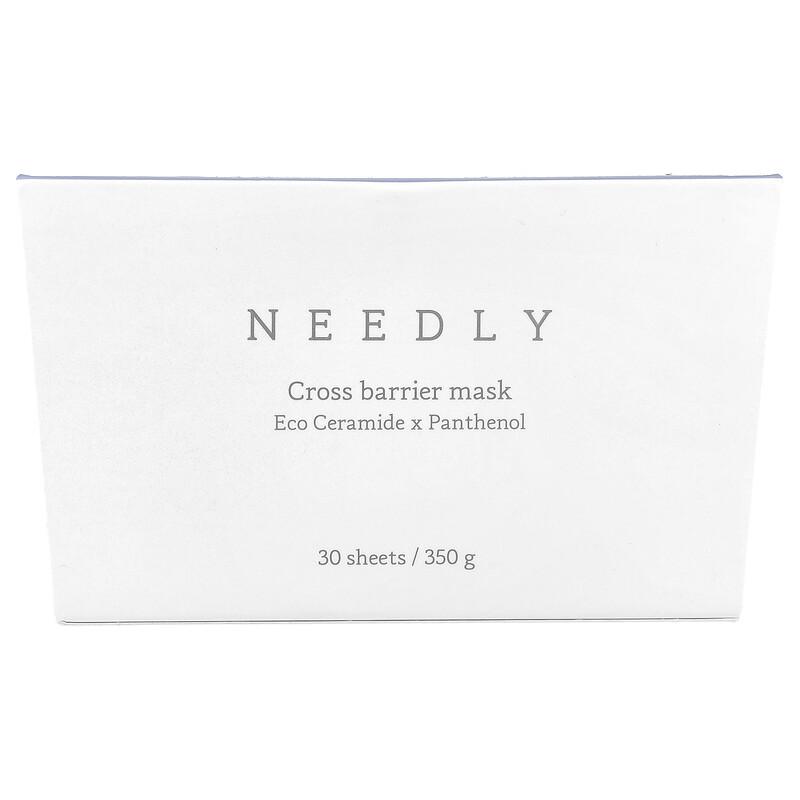 Needly, Cross Barrier Beauty Mask, 30 шт., 350 г (12,34 унции)
Needly, Cross Barrier Beauty Mask, 30 шт., 350 г (12,34 унции)