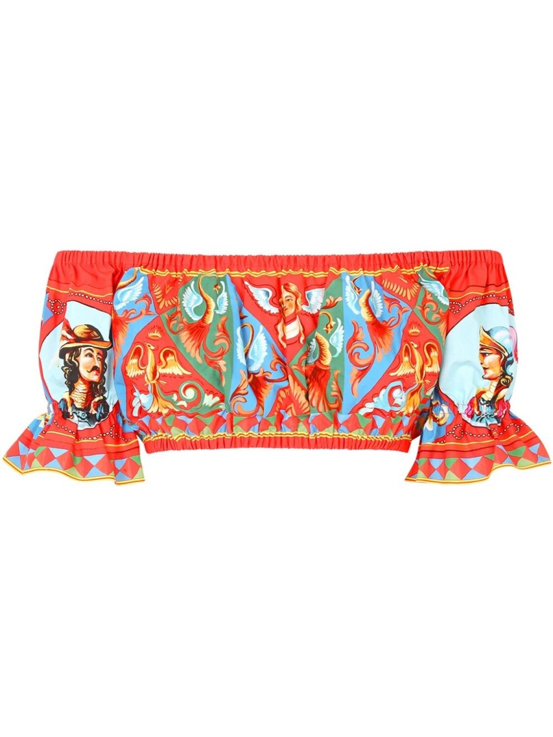 Dolce & Gabbana укороченный топ с открытыми плечами и принтом Carretto, красный
Dolce & Gabbana укороченный топ с открытыми плечами и принтом Carretto, красный
