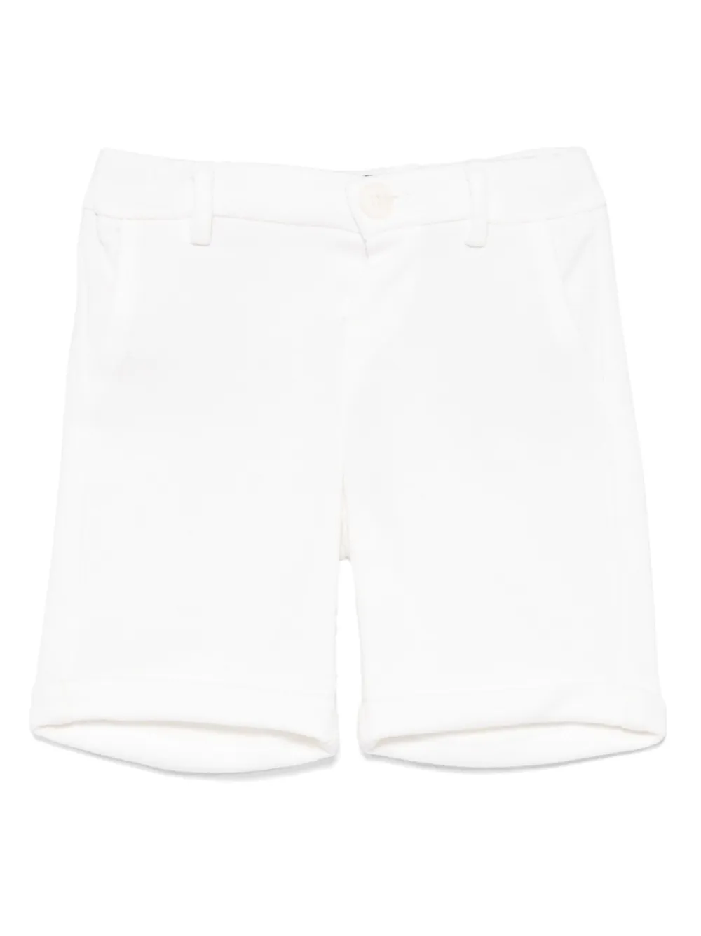 Шорты с вышитым логотипом Fay Kids, белый 
Шорты с вышитым логотипом Fay Kids, белый