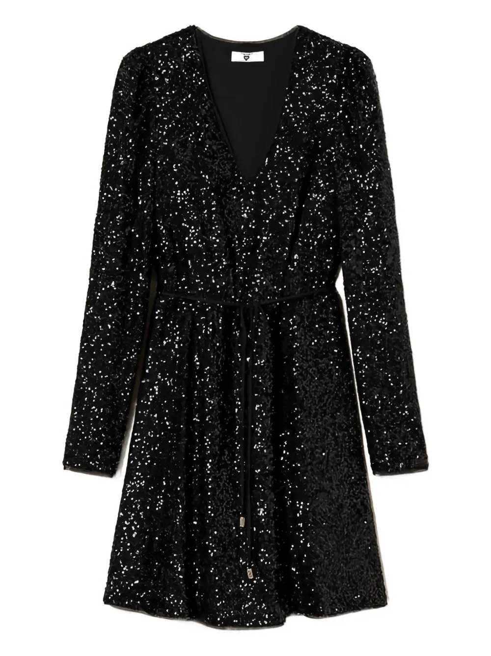 Мини-платье с рукавами-буфами, расшитое пайетками TWINSET, черный
Мини-платье с рукавами-буфами, расшитое пайетками TWINSET, черный